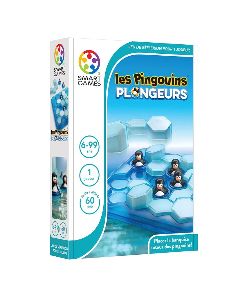 Smart Games Les Pingouins Plongeurs - French game - 60 brain-freezing challenges - For kids 6+