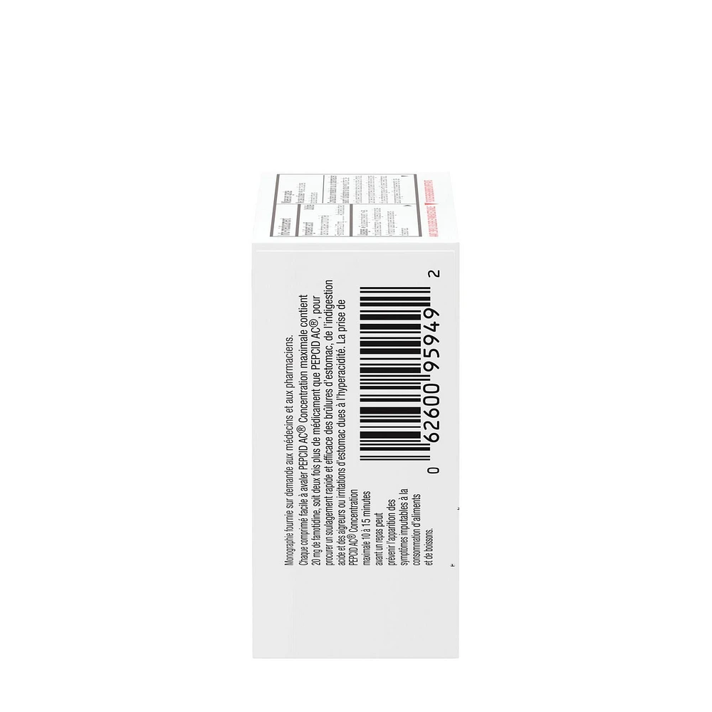 PEPCID AC® Concentration maximale, 50 comprimés 50 unités