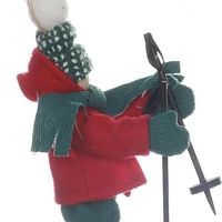 HOLIDAY TIME SET OF 3 SKIING BOY ORNAMENT