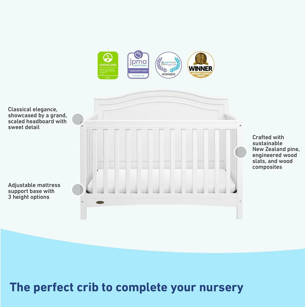 Graco Paris 4-in-1 Convertible Crib