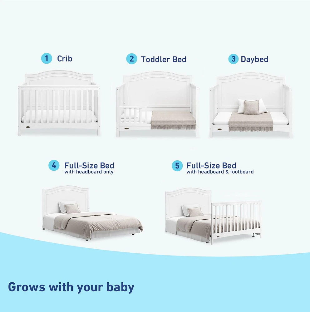 Graco Paris 4-in-1 Convertible Crib