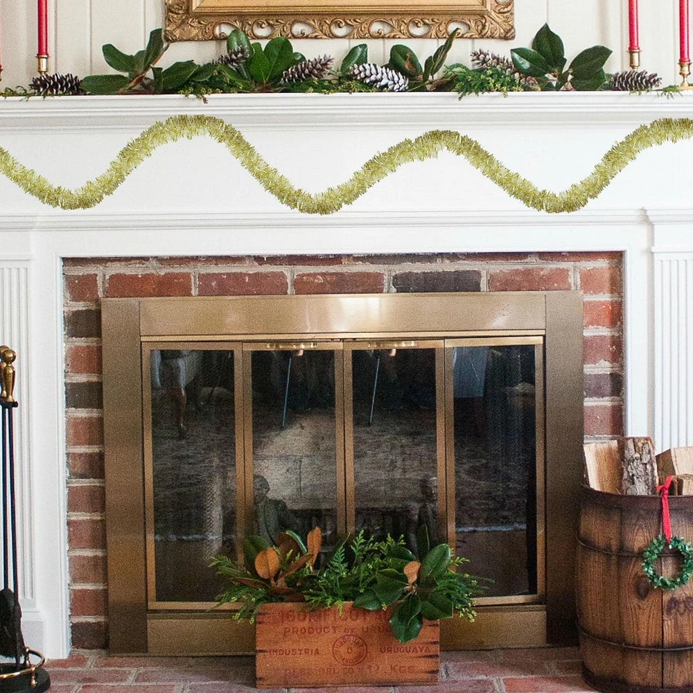 Christmas tinsel garland