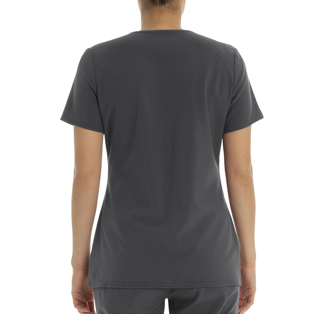 Scrubstar Women's Performance Stretch Mock Wrap Scrub Top