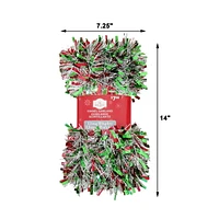 Christmas tinsel garland, Christmas tinsel decoration