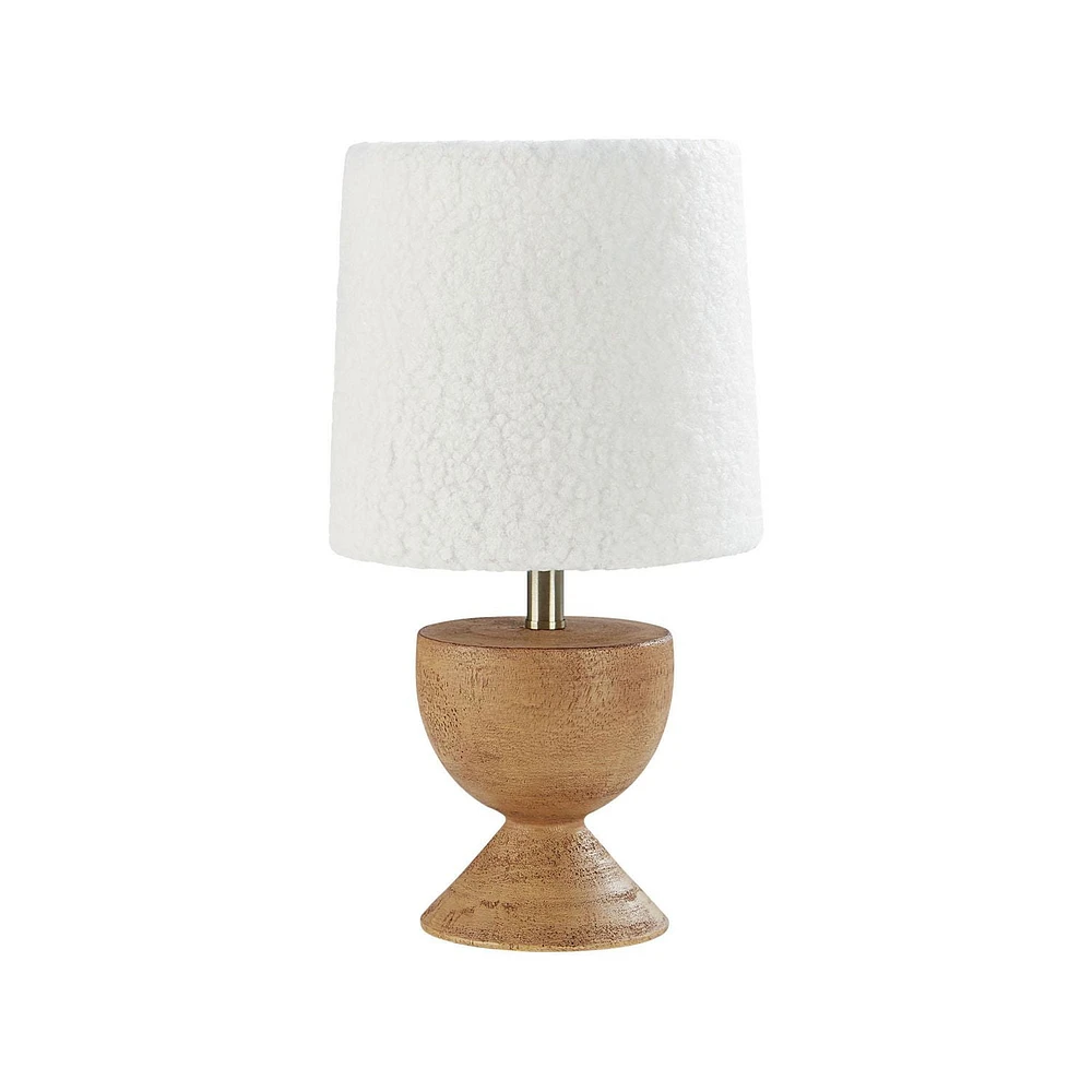 HOMETRENDS Accent Lamp, 15 in., wood finish