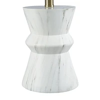 HOMETRENDS Table Lamp, 16 in., faux marble