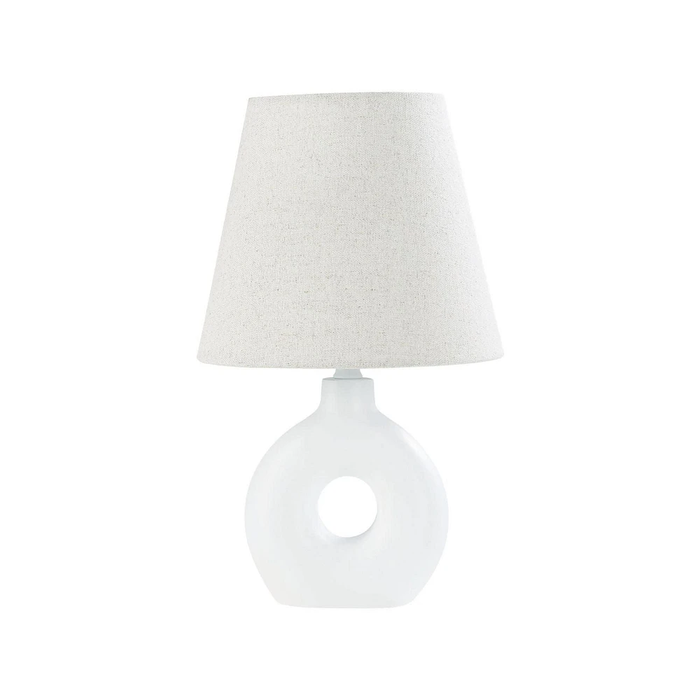 HOMETRENDS Accent Lamp, 13.5 in., white