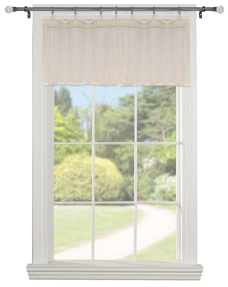 Versailles' Bamboo Wood Ring Top Curtain Valance 48in x 12in