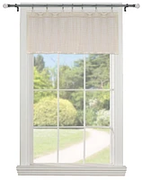 Versailles' Bamboo Wood Ring Top Curtain Valance 48in x 12in