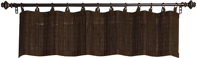 Versailles' Bamboo Wood Ring Top Curtain Valance 48in x 12in