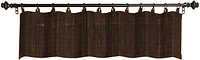 Versailles' Bamboo Wood Ring Top Curtain Valance 48in x 12in