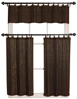 Versailles' Bamboo Wood Ring Top Curtain Valance 48in x 12in