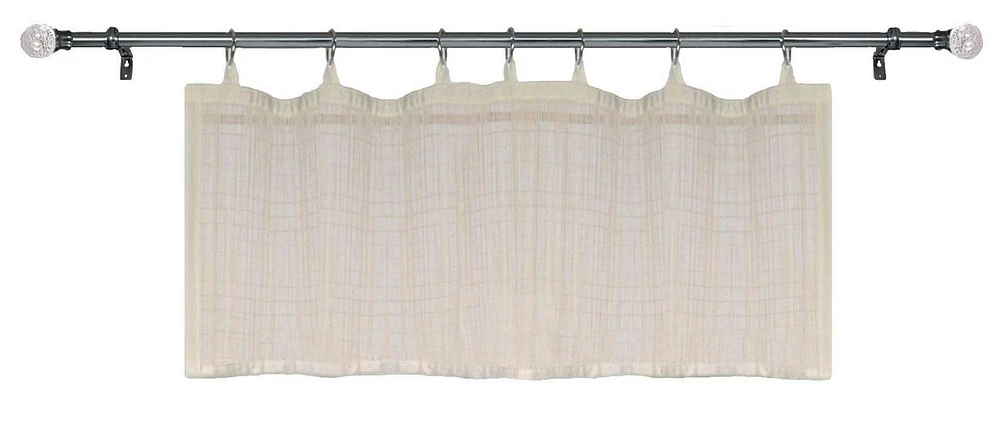 Versailles' Bamboo Wood Ring Top Curtain Valance 48in x 12in