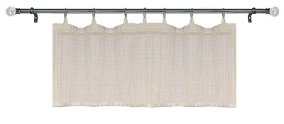 Versailles' Bamboo Wood Ring Top Curtain Valance 48in x 12in