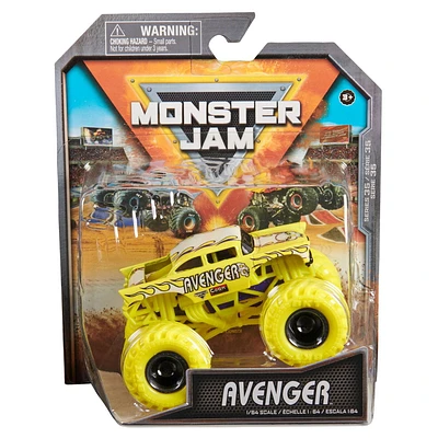 Monster Jam, Official Avenger Monster Truck, Die-Cast Vehicle, 1:64 Scale, Kids Toys for Boys Ages 3 and up