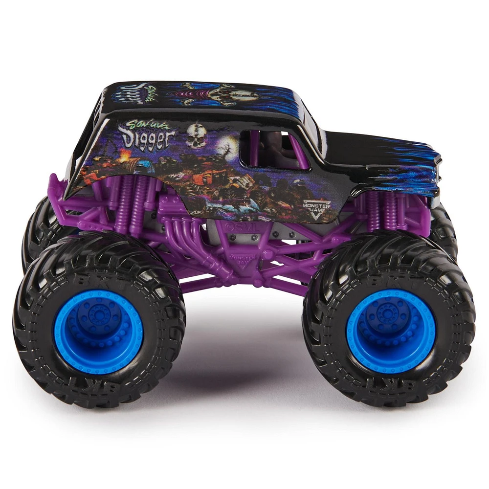 Monster Jam, Official Son Uva Digger Monster Truck, Die-Cast Vehicle, 1:64 Scale, Kids Toys for Boys Ages 3 and up