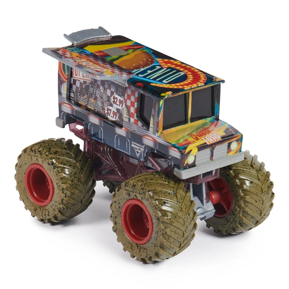 Monster Jam, Official Grease Trap Monster Truck, Die-Cast Vehicle, 1:64 Scale, Kids Toys for Boys Ages 3 and up