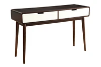 ACME Christa Sofa Table in Espresso & White