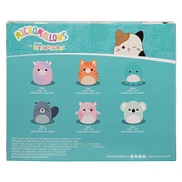 Micromallows 6-Pack – Patty Cow, Gigi Tabby Cat, Zobey Octopus, River Beaver, Peety Pig, Coco Koala, Squishmallows! Join the Squad!