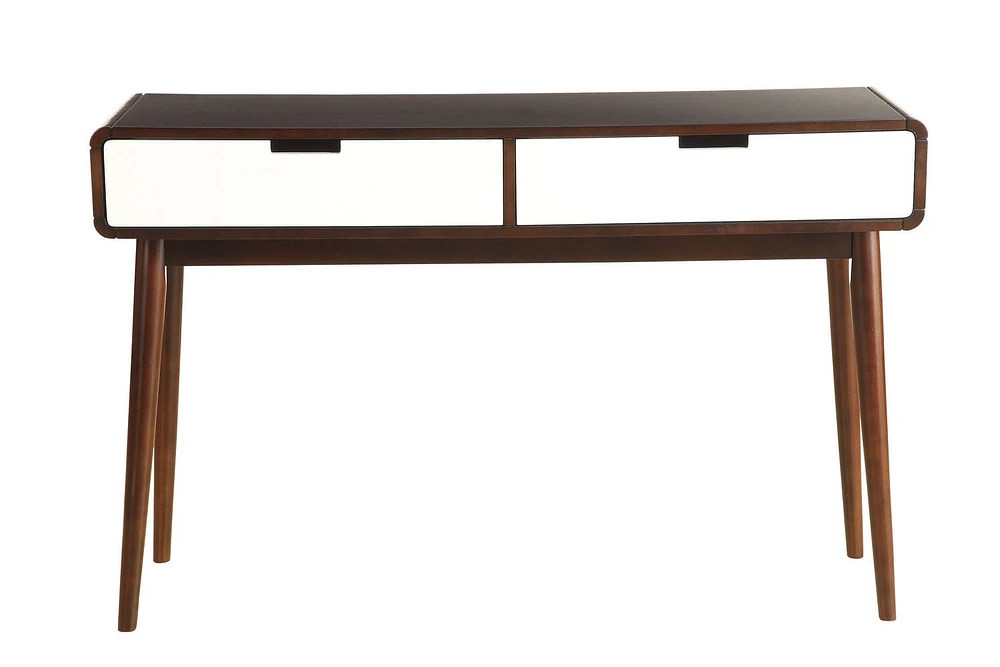 ACME Christa Sofa Table in Espresso & White