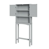 RiverRidge® Home Ashland Collection 27.44-inch W x 64.88-inch H x 7.81-inch D Space Saver in Gray