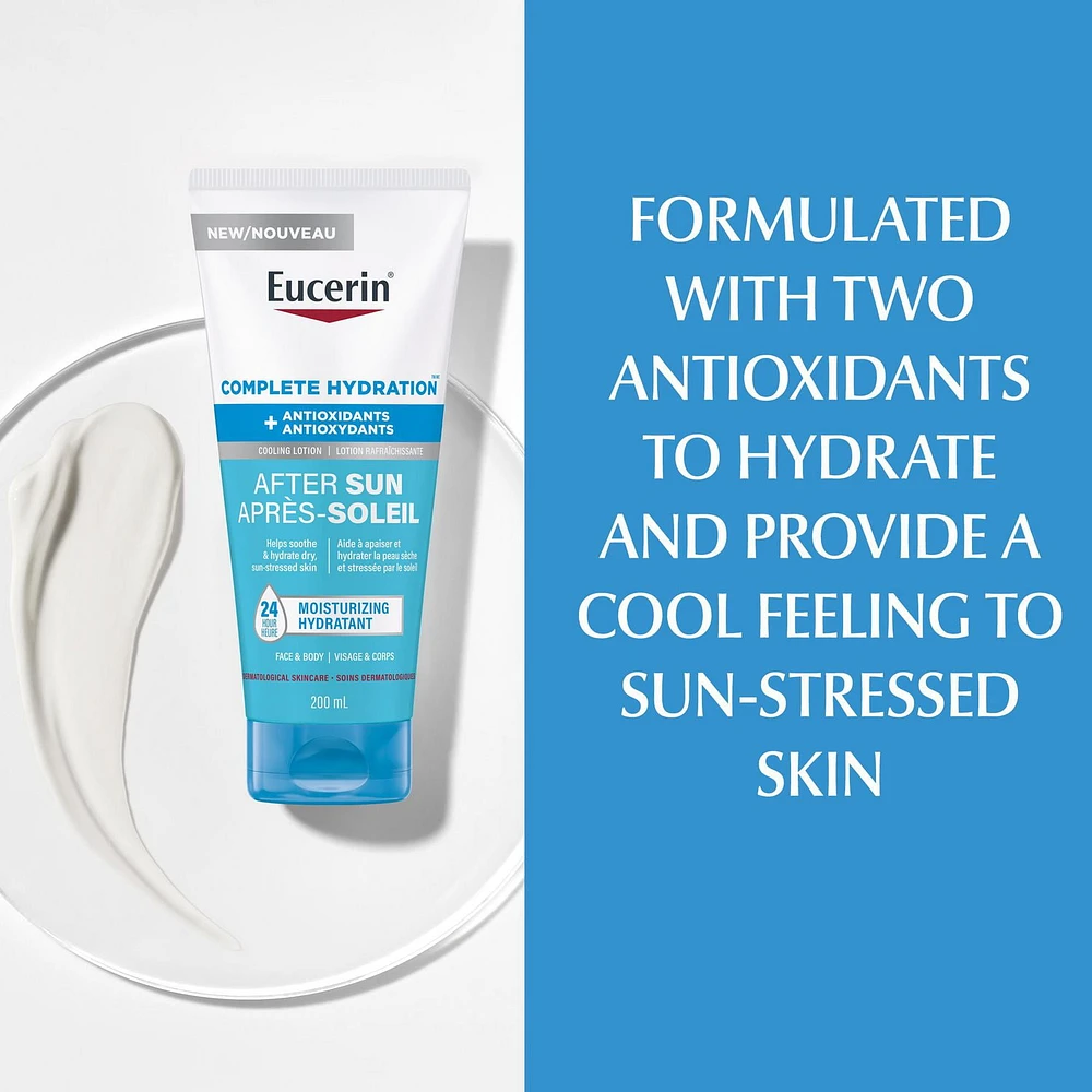 Lotion après-soleil en gel Eucerin, tube de 200 ml | Lotion après-soleil rafraîchissante avec antioxydants Plus qu'une protection solaire
