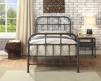 ACME Nicipolis Twin Bed in Sandy Gray