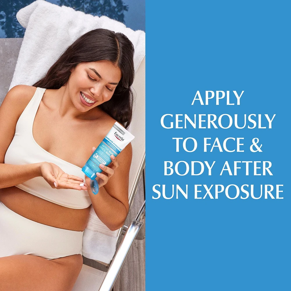 Lotion après-soleil en gel Eucerin, tube de 200 ml | Lotion après-soleil rafraîchissante avec antioxydants Plus qu'une protection solaire