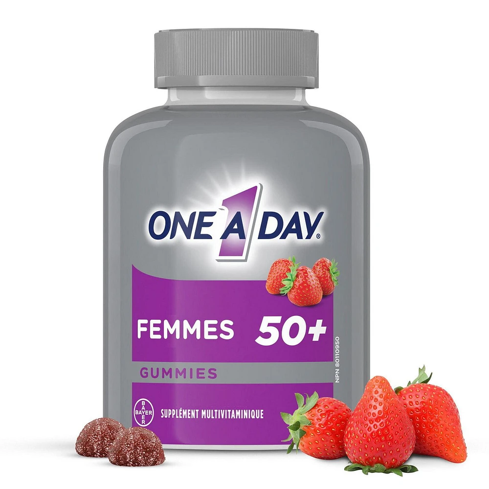 One A Day Women 50 Plus Multivitamin Gummies - Advanced Multivitamin Gummy with Immunity Support & B-Complex, 130 Gummies