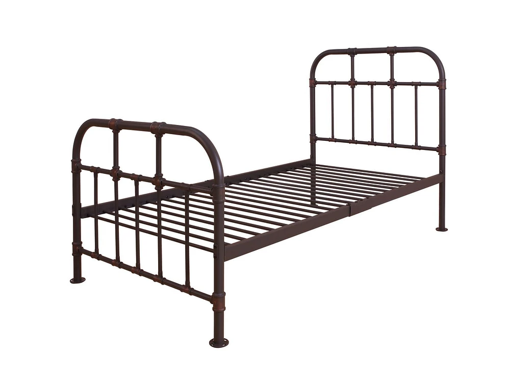 ACME Nicipolis Twin Bed in Sandy Gray