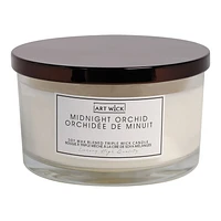 Art Wick 15.8OZ MIDNIGHT ORCHID Soy Wax Blended Scented Candle,3 cotton wick, · 15.8oz<br>· 450g<br>· 1 pack