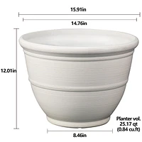 16" Ferenza Planter, Decorative Planter