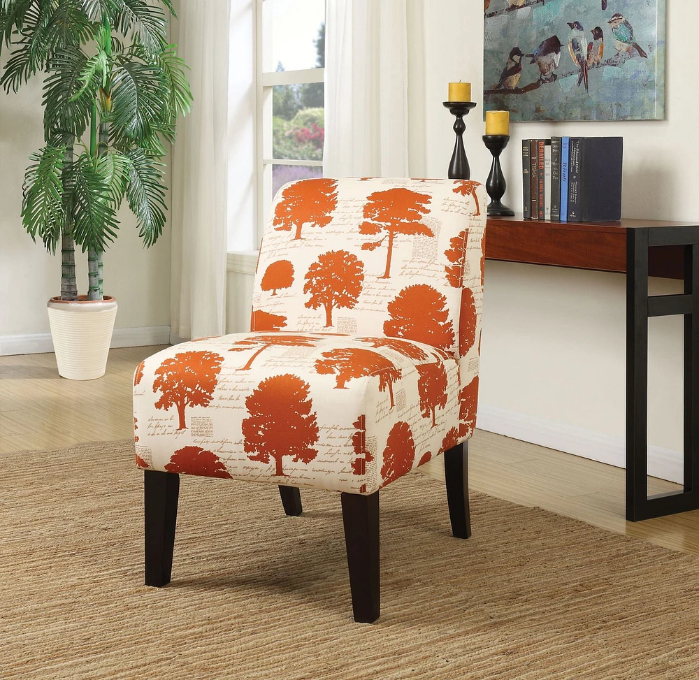 ACME Ollano Accent Chair in Tree Fabric