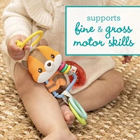 Infantino Jingle Charms Rattle Chipmunk, Rattle with charms