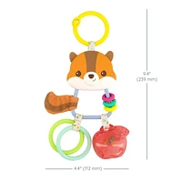 Infantino Jingle Charms Rattle Chipmunk, Rattle with charms