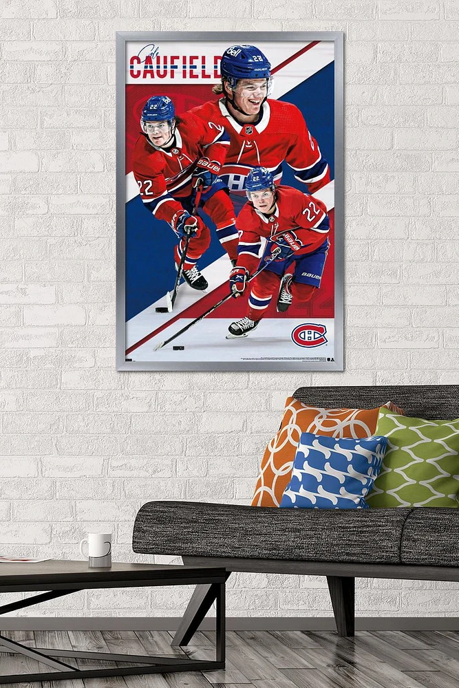 NHL Montreal Canadiens - Cole Caufield 22 Wall Poster, 22.375" x 34"