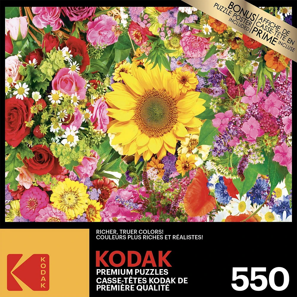 Kodak 500 piece puzzle - Flower Bed