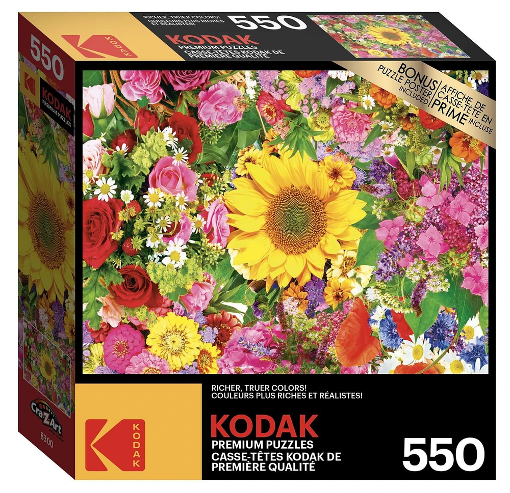 Kodak 500 piece puzzle - Flower Bed