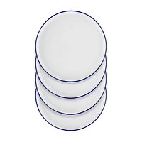 Mainstays Blue Rim Stoneware Dinner Plate, BLUE RIM DINNER / D 25.7cm