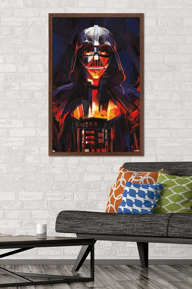 Star Wars: Obi-Wan Kenobi - Darth Vader Painting Wall Poster, 22.375" x 34"