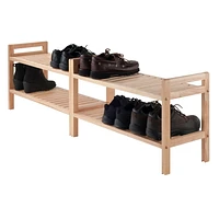 Winsome Mercury 2 Piece Stackable Shoe Rack Set