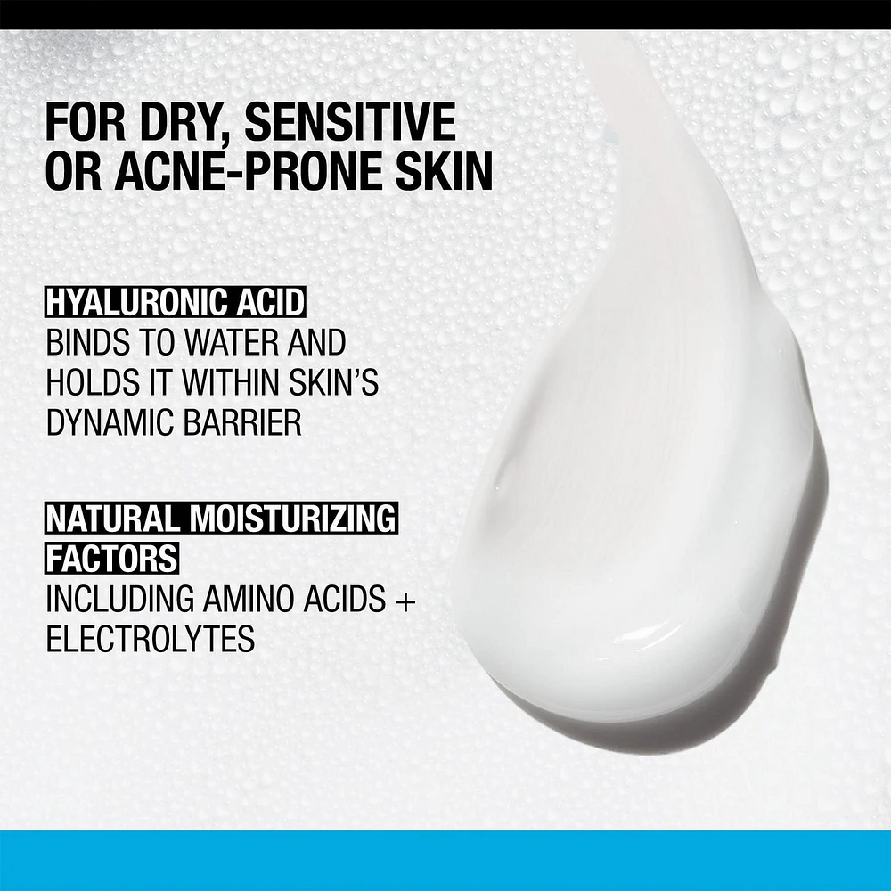 Hydratant pour le visage Neutrogena Hydro Boost, sans parfum, à base d'acide hyaluronique pour la peau sèche, gel-crème pour une hydratation rafraîchissante et une peau radieuse, non comédogène 50 ml