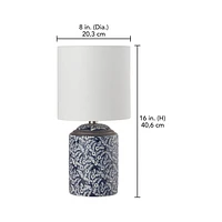 hometrends Table Lamp, 16 in., ceramic base