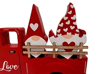 Way to Celebrate Red Truck with Gnomes