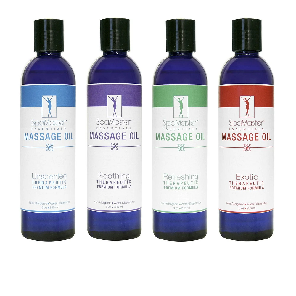 Master Massage - Variety Aromatherapy Massage Oils - Pack of 4