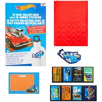 Hot Wheels Mini Valentine Cards with Jumbo Stickers, Multi-Colored