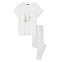 George Women's Hacci Pajamas 2-Piece Set