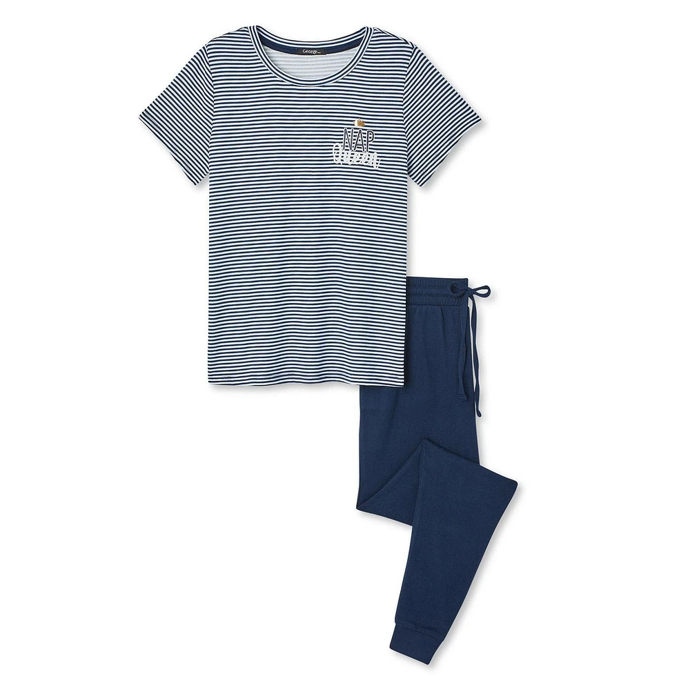 Pyjama 2 pièces en hacci George pour femmes