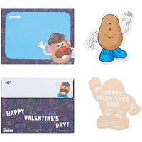 Mr. Potato Head Sticker Activity Valentine Cards, Sticker Activity, Multi-Colored, 16 Count