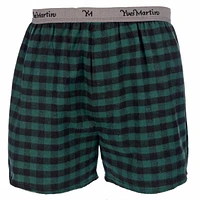 Yves Martin Men's Flannel Sleep Shorts